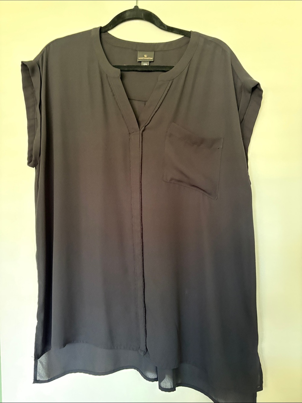 Worthington Charcoal Blouse